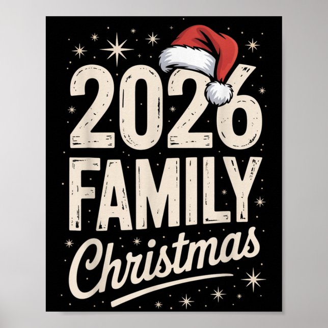 Merry Christmas Xmas Family Matching  Poster (Front)