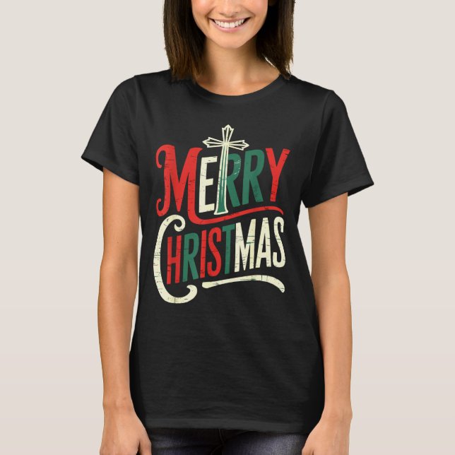 Merry Christmas Xmas Family  T-Shirt (Front)