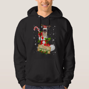 Merry Christmas Xmas Lights Santa Reindeer Pug In Hoodie