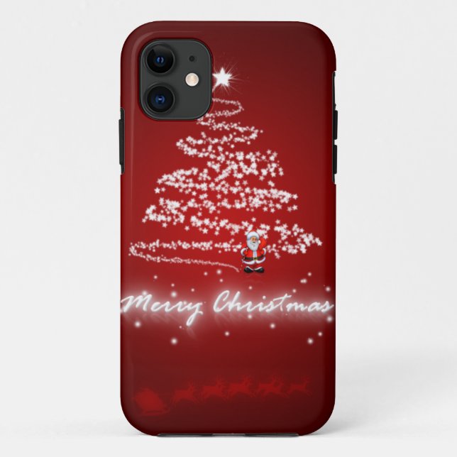 merry christmas xmas santa iphone 5 5s case (Back)