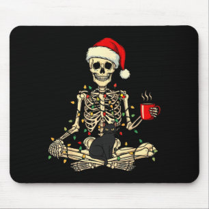 Merry Christmas Xmas Skull Skeleton Funny Matching Mouse Mat