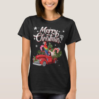 Merry Christmas Xmas Tree Red Truck Parrot Santa H