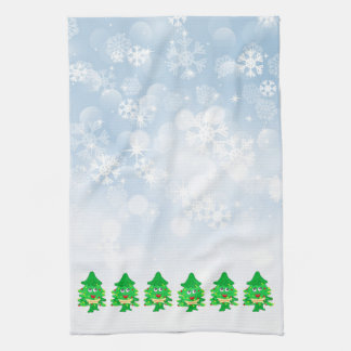 merry Christmas Xmas Tree Tea Towel