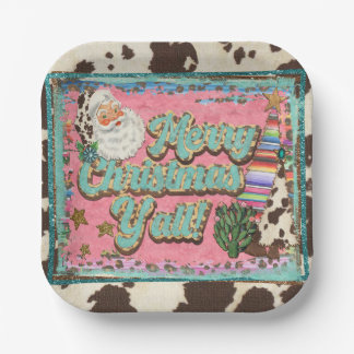 Merry Christmas, Y’all paper plates