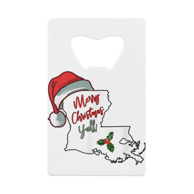 Merry christmas y all southern louisiana santa hat (Front)