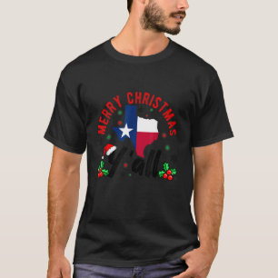 Merry Christmas Y All Texas State Holiday Santa Cl T-Shirt