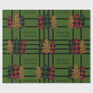 Merry Christmas Ya Filthy Animal Wrapping Paper