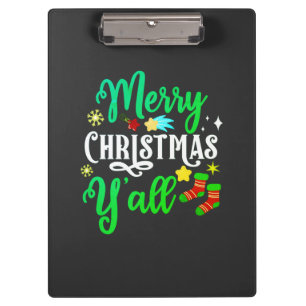 Merry Christmas Y'all-85918 Clipboard