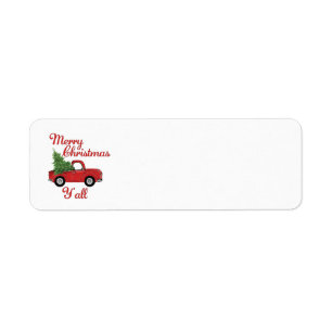 Merry Christmas Y'all Address Labels