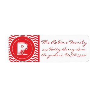 Merry Christmas Y'all! Adress Monogrammed Labels