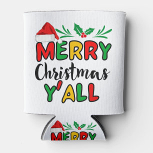 Merry Christmas Y'all Can Cooler