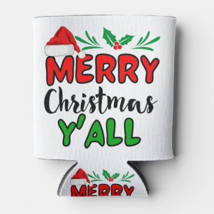 Merry Christmas Y'all  Can Cooler