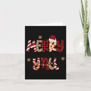 Merry Christmas Y'all Christmas Xmas Men Women Kid Card