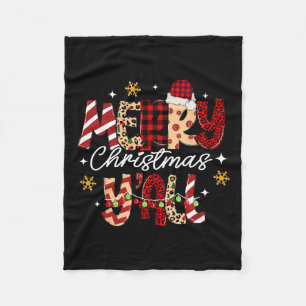 Merry Christmas Y'all Christmas Xmas Men Women Kid Fleece Blanket