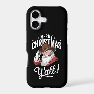 Merry Christmas Y'all Country Cowboy Santa Claus