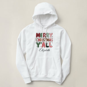Merry Christmas Y'all! Cute Southern Charm Holiday Hoodie