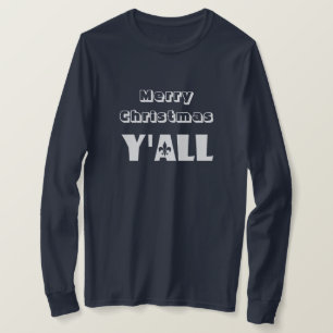 Merry Christmas Y'all Fleur-de-Lis Louisiana Shirt