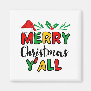 Merry Christmas Y'all Magnet