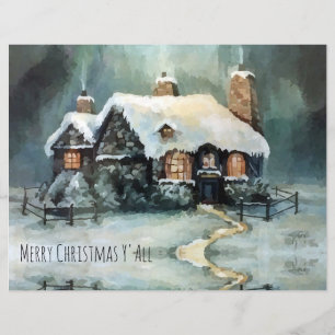 Merry Christmas Y'All Marvellous Winter Night  