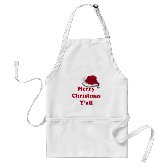 Merry Christmas Y'all! Standard Apron (Front)