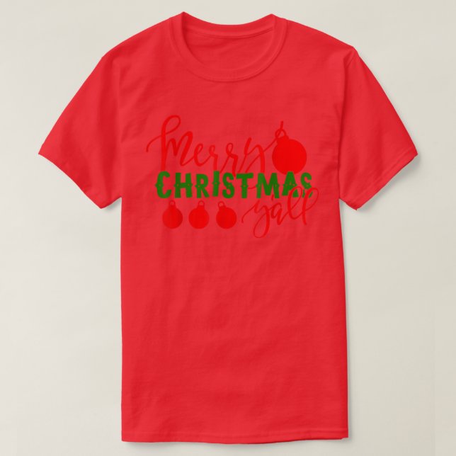 Merry Christmas Yall  T-Shirt (Design Front)