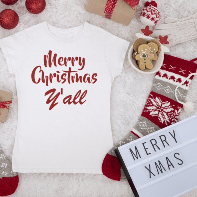 Merry Christmas Y'all T-Shirt (Creator Uploaded)