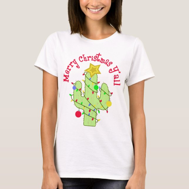 Merry Christmas Y'all T-Shirt (Front)