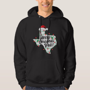 Merry Christmas Y'All Texas State Texan Family Hol Hoodie