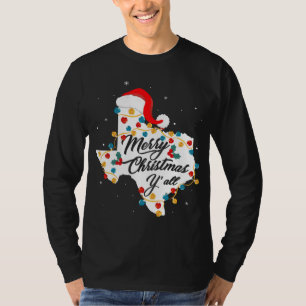 Merry Christmas YAll Texas State Texan Holiday T-Shirt