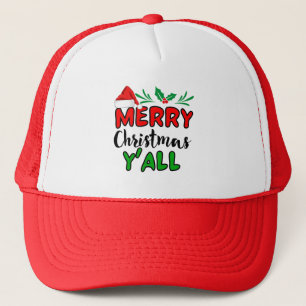 Merry Christmas Y'all Trucker Hat