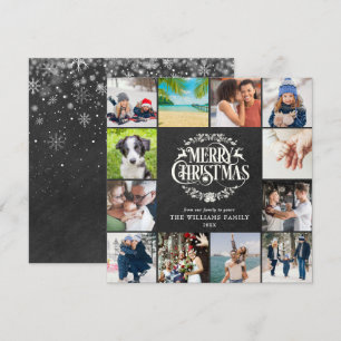 Merry Christmas Year In Review 12 Photo Holiday Card