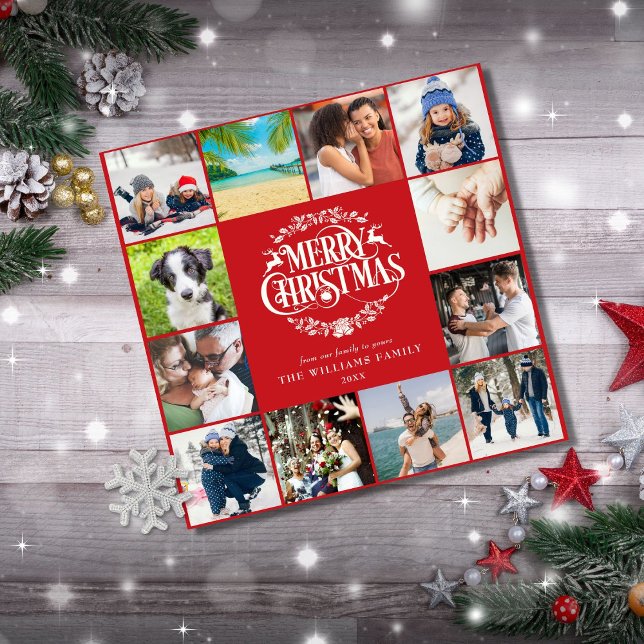 Merry Christmas Year Review Photo Collage Holiday  (Creator Uploaded)