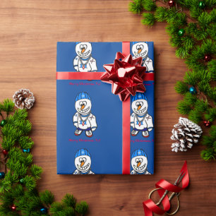 Merry Christmas Yo, Rapper Snowman Wrapping Paper