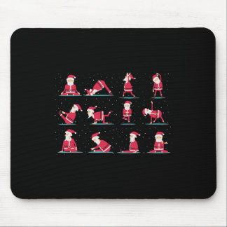 Merry Christmas Yoga Santa Practice Yoga Xmas Medi Mouse Mat