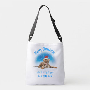 Merry Christmas   Young Tiger Gift Crossbody Bag