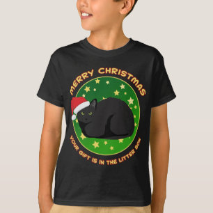 Merry Christmas Your Present is in the Litter Box T-Shirt