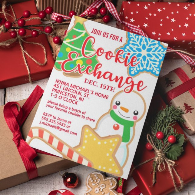 Merry Christmas | Yummy Cookie Exchange Invitation (Creator Uploaded)