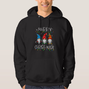 Merry Christmask Gnome Funny Family Xmas Kids Adul Hoodie