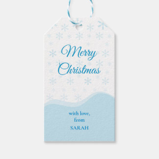 Merry ChristmChristmas Gift Tag | Snowflake Design