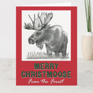 Merry ChristMoose Card