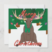 Merry Christmoose - Christmas Card