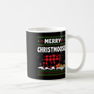 Merry Christmoose Christmas Moose Lover Xmas Holid Coffee Mug