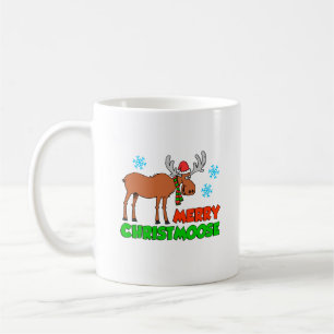 Merry Christmoose Cute Holiday Pun Coffee Mug