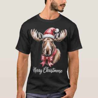 Merry Christmoose – Elch Shirt für Weihnachten