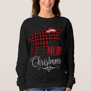 Merry Christmoose Family Christmas Pyjamas Moose Sweatshirt