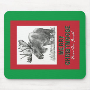 Merry Christmoose Mouse Mat