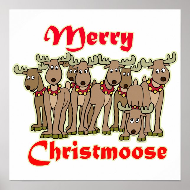 Merry Christmoose Poster (Front)