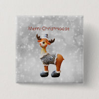 Merry Christmoose wearing a hat