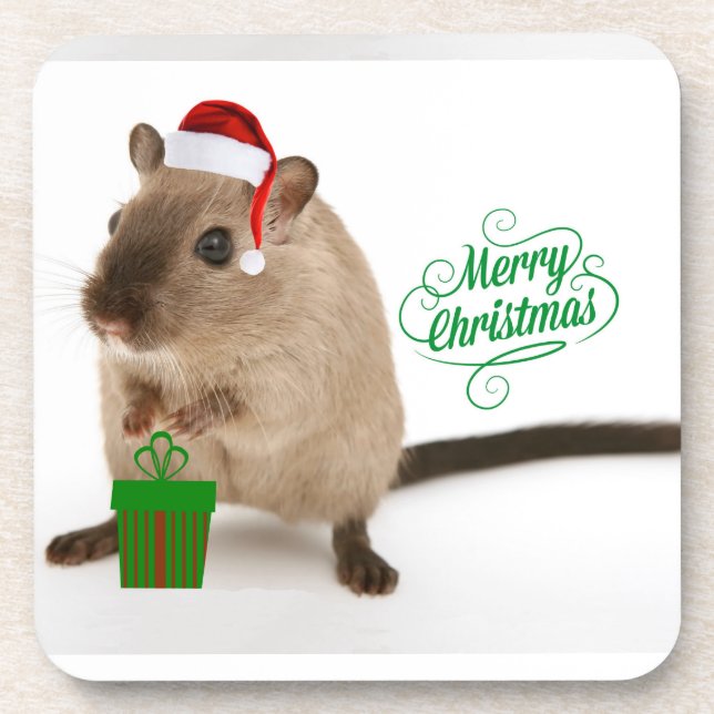 Merry Christmouse Coaster (Front)