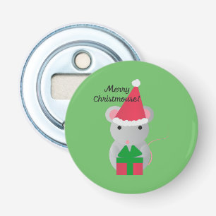 Merry Christmouse Cute Christmas Mouse Bottle Opener